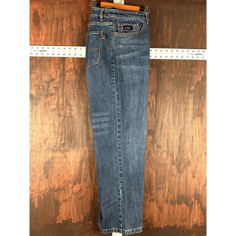 Forge FR Fire Resistant Work Denim Pants Cross Hatch Bootcut Relaxed‎ Fit 36x30